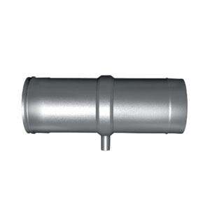 Труба L250 D150 горизонтальная со штуцером для отвода конденсата, AISI 321 (Вулкан) Камины  