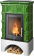 Печь ABX BRITANIA EXclusive, белый цоколь - вставка Orion