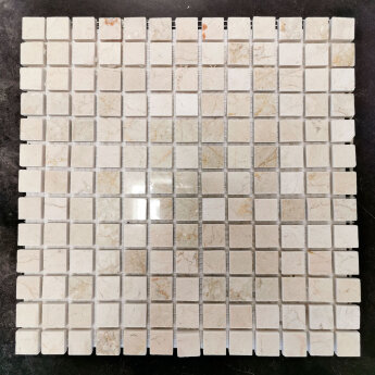 Мозаика из Victoria Crema Marfil polished, 2.2x2.2-30.5х30.5х1 (Eima) Камины  