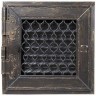 Решетка Kratki retro с графитным antyk 17х17