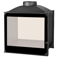 Топка LCI 5 GDF BG, двусторонняя, черное стекло (Liseo Castiron)