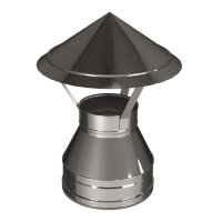 Зонт D120/220, AISI 321/оцинкованная сталь (Вулкан)