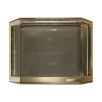 Дверца каминная 9046U, со стеклом, золото (Aito) Камины  