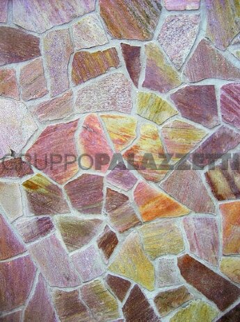 Камень Quarzite Del Brasile Rosa, 30х60, с рваными краями (Palazzetti) Камины  