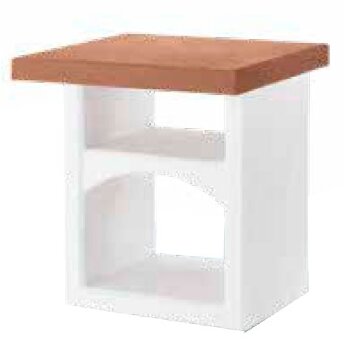 Модуль рабочий столик, коричневый бетон Brioni (Palazzetti) Камины  